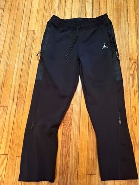 Jordan Black Men's Performance Joggers with White Jumpman